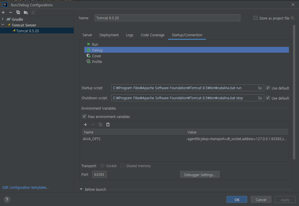  intellij unable to open debugger port 127 0 0 1 63392 java