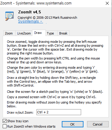 온라인 원격수업 화면 필기 프로그램 줌잇 사용법 (Microsoft ZoomIt) 7 ywAAAAAAQABAAACAUwAOw==
