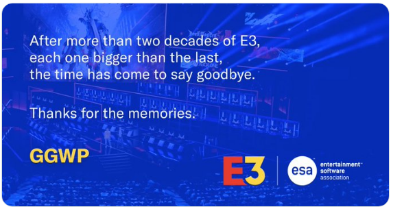 E3 게임쇼의 종말: 게임 업계에 미치는 영향과 게임 커뮤니티의 반응을 분석. E3의 역사적 중요성과 게임 산업에 대한 기여, 그리고 그 폐쇄가 미래의 게임 이벤트에 던지는 의문 1 출처 -twitter