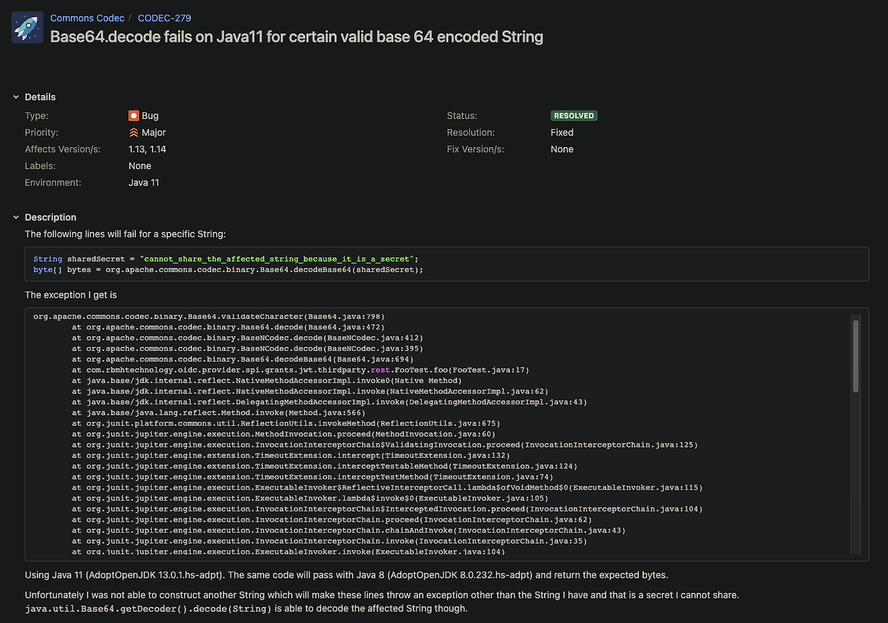 Base64 디코드 시 IllegalArgumentException 문제