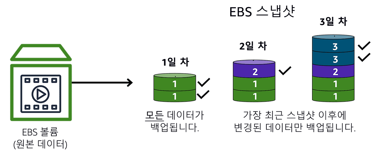 EBS snapshot 기억력이 금붕어라