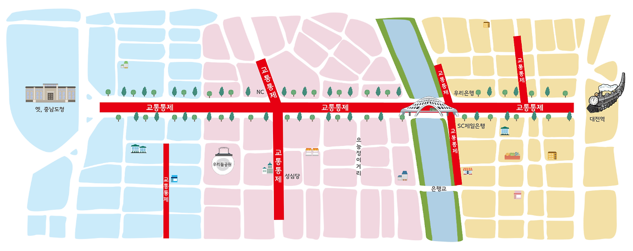 2024 대전 0시 축제 8월9일~17일 이벤트, 장소, 주차장