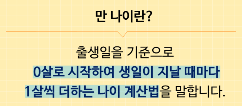 만 나이 계산 방법 및 만 나이 계산기 :: 라이프가드