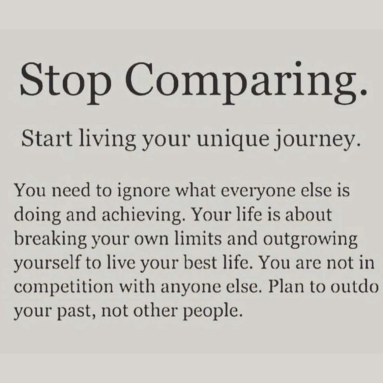 짧은 영어 명언 직독직해 Stop Comparing. Start living your unique journey..