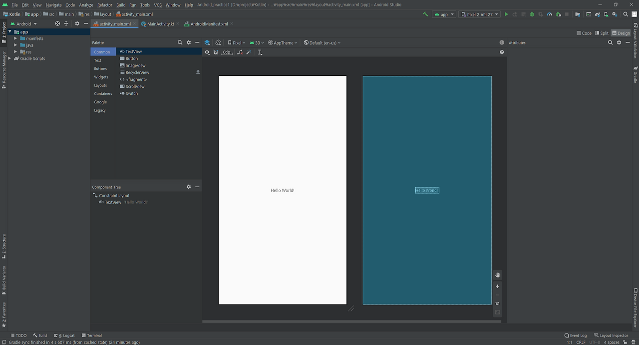 android studio time palette