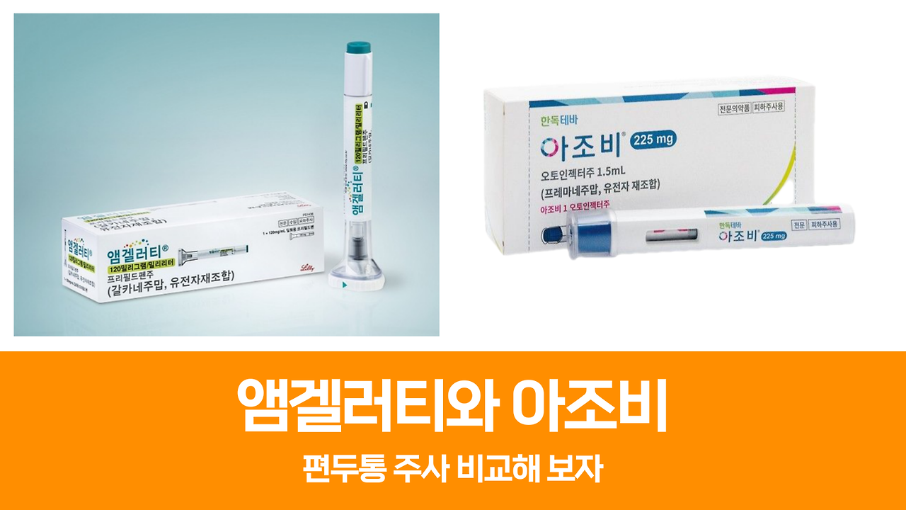 [부평/부천 병원] 앰겔러티, 아조비 주사받을 수 있는 병원