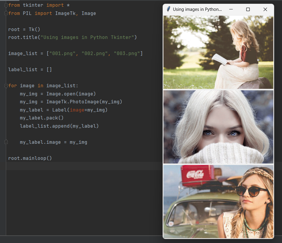 python tkinter photoimage 사진 이미지 넣는 방법