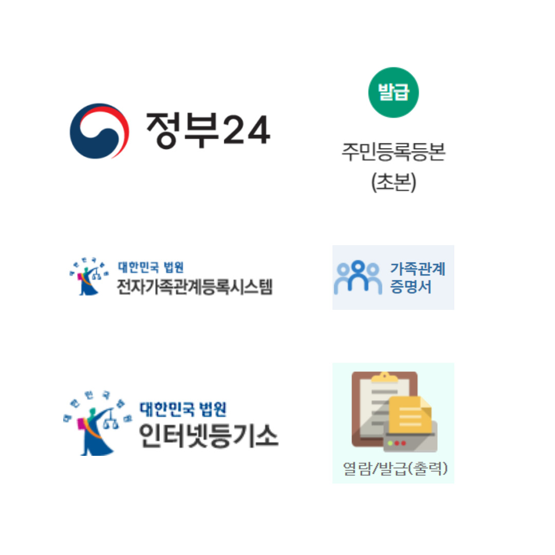 신청 서류 발급