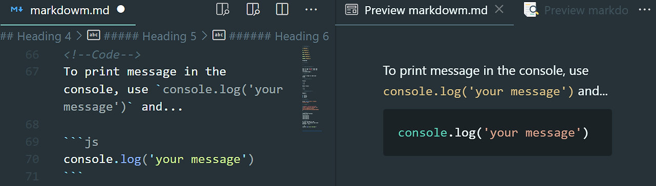 textastic print preview markdown