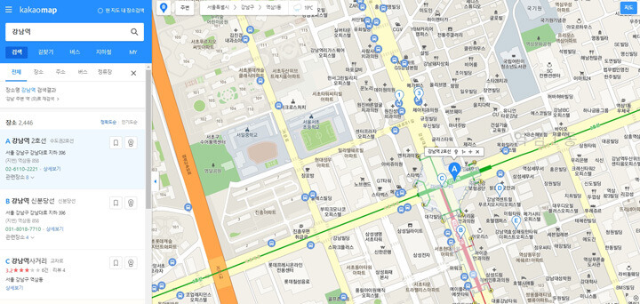 다음 자전거 지도