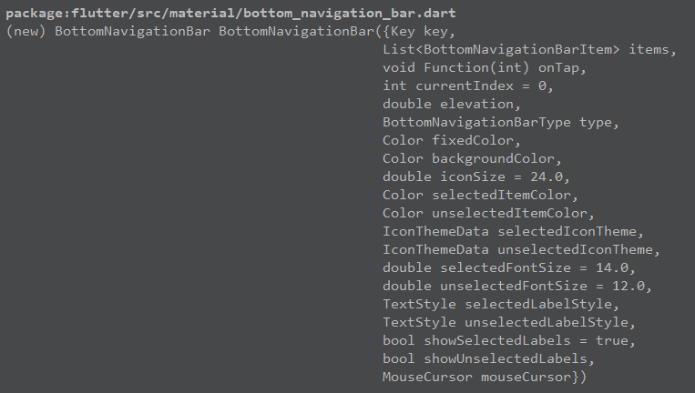 flutter scaffold bottomnavigationbar