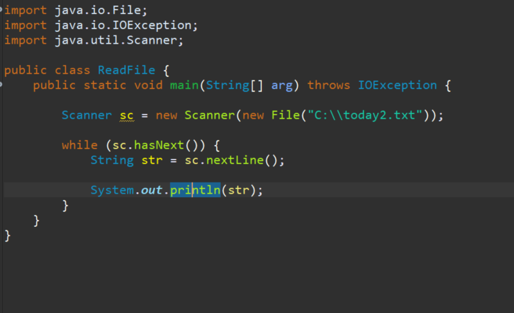 [Java] txt파일 읽기