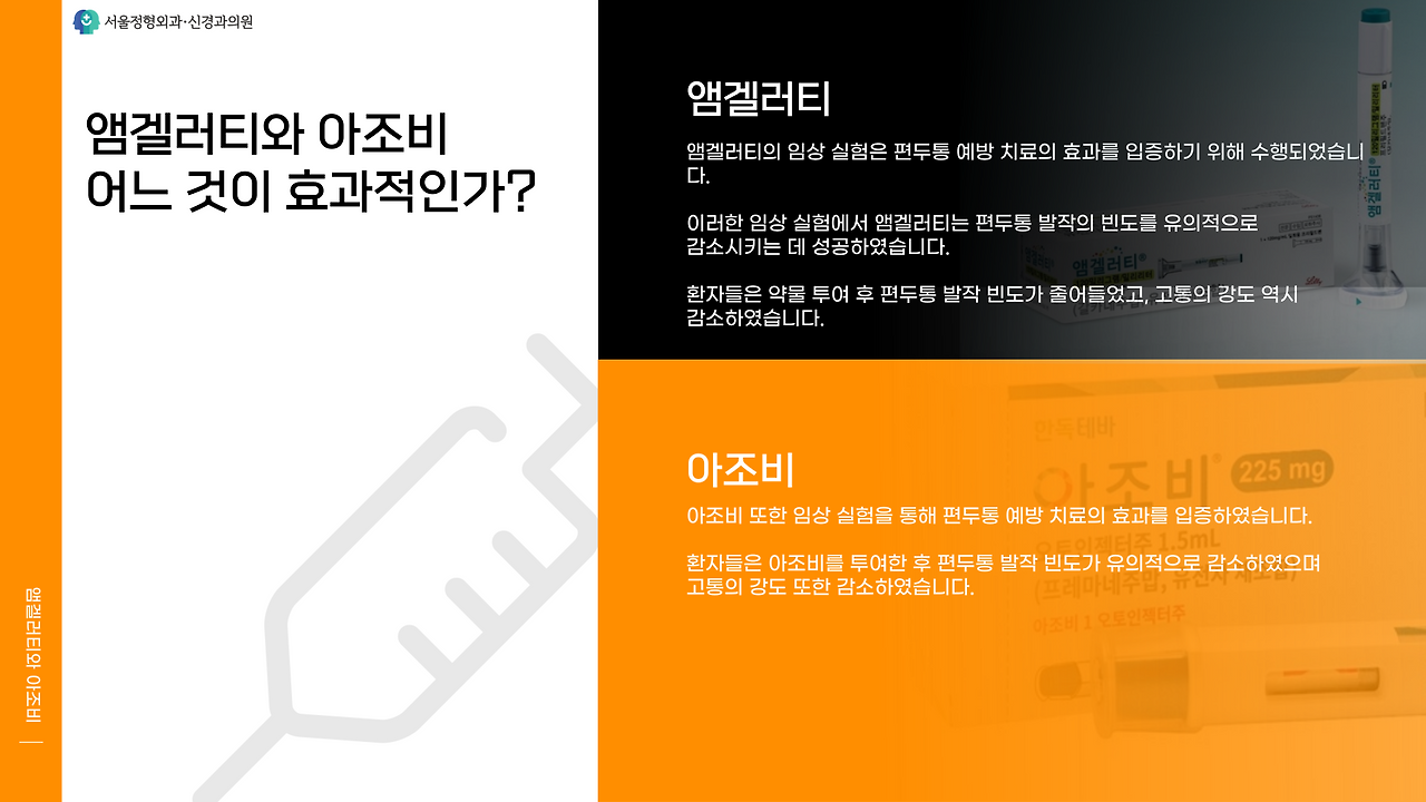 [부평/부천 병원] 앰겔러티, 아조비 주사받을 수 있는 병원