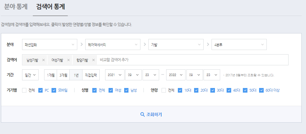 창업 아이템, 시장 현황, 트렌드 조사에 활용되는 네이버 데이터랩 사용하기 9 ywAAAAAAQABAAACAUwAOw==