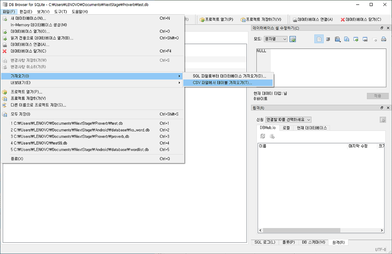 sqlite import csv