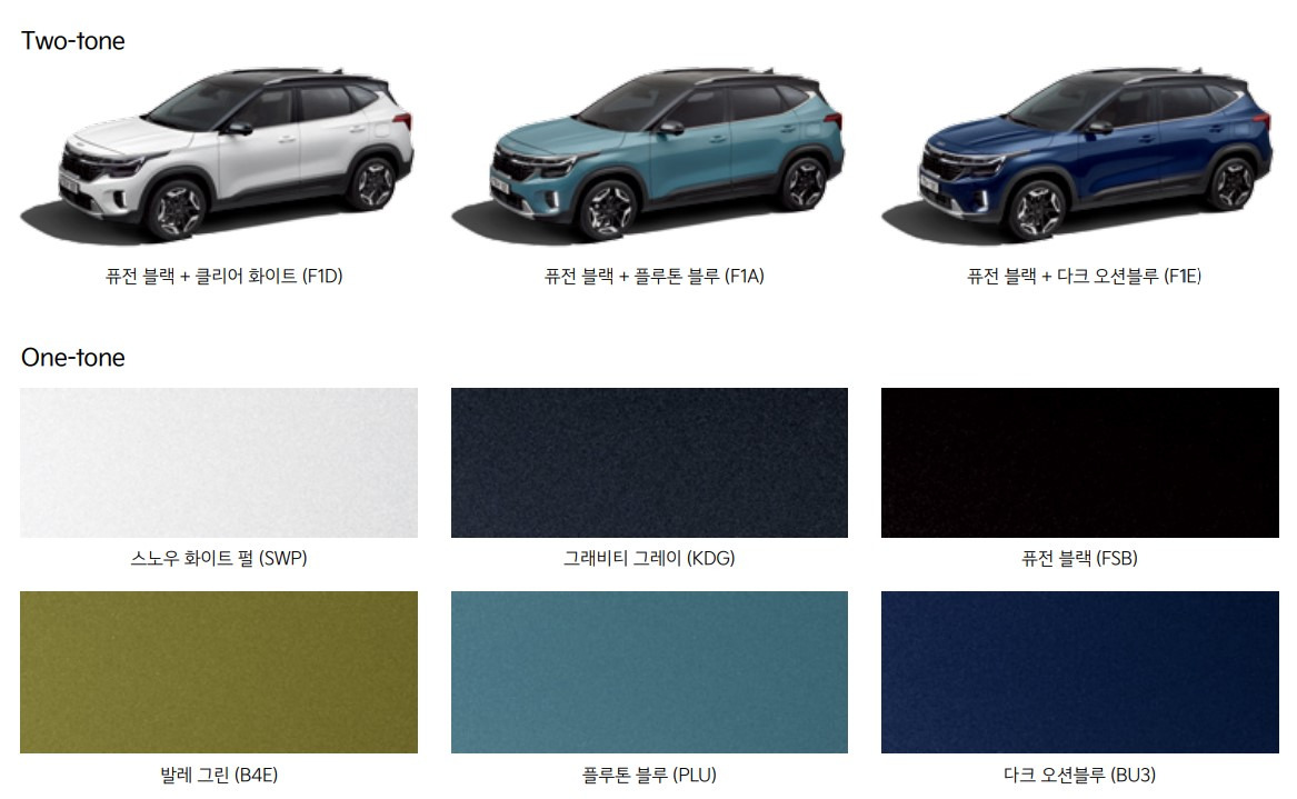기아 2023 셀토스 제원 포토 하이브리드 소형 Suv 정보