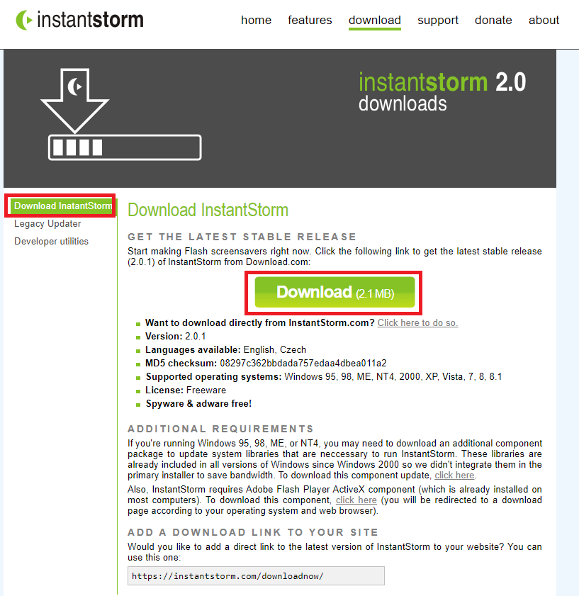 instantstorm 다운로드, 화면보호기 제작 프로그램 다운로드