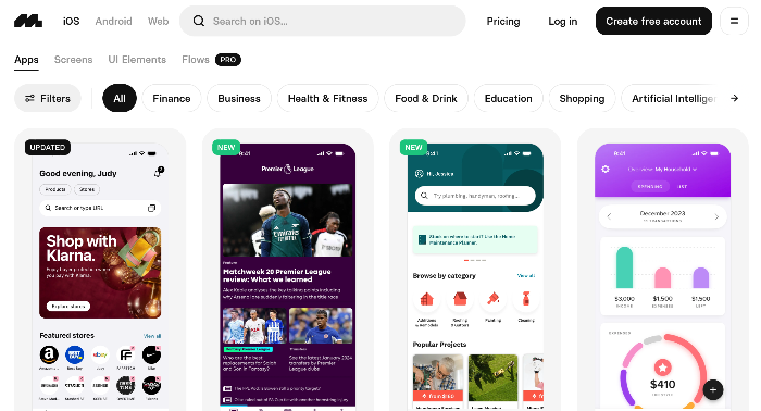 UI UX 디자인 레퍼런스 사이트 모음
