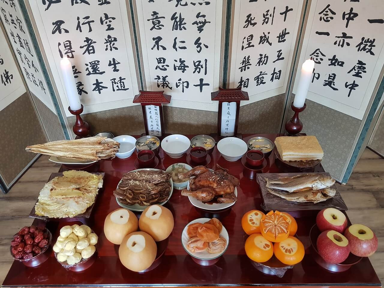 설 차례상 간소화 표준안, 설 차례상 차림그림