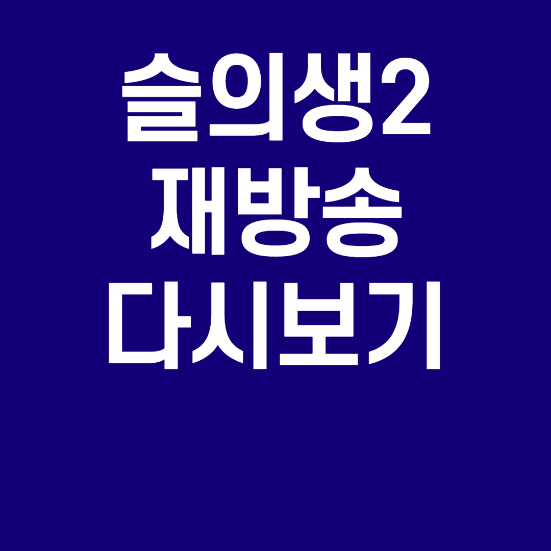 슬기로운 의사생활 시즌2 재방송 다시보