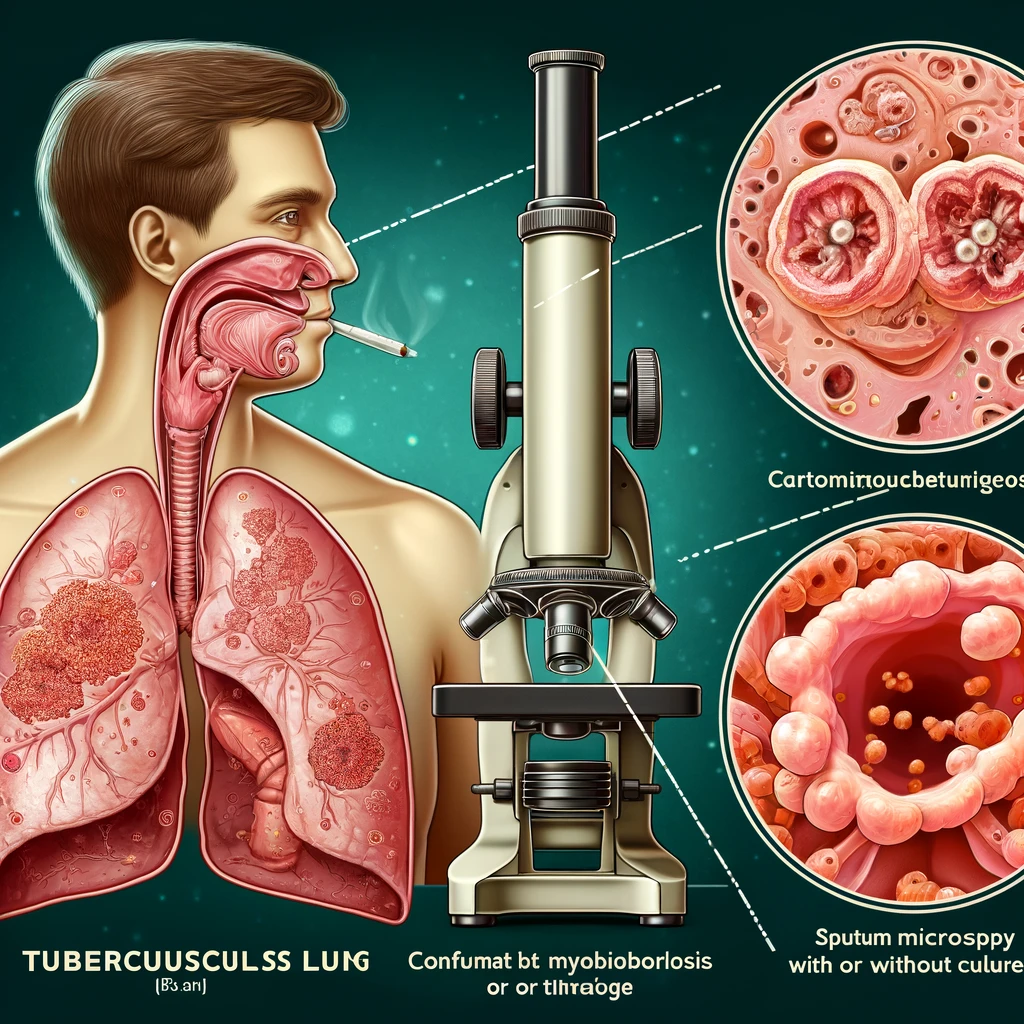 A15.0 배양 유무에 관계 없이 가래 현미경 검사로 확인된 폐결핵(Tuberculosis of lung, confirmed by sputum microscopy with or without culture)