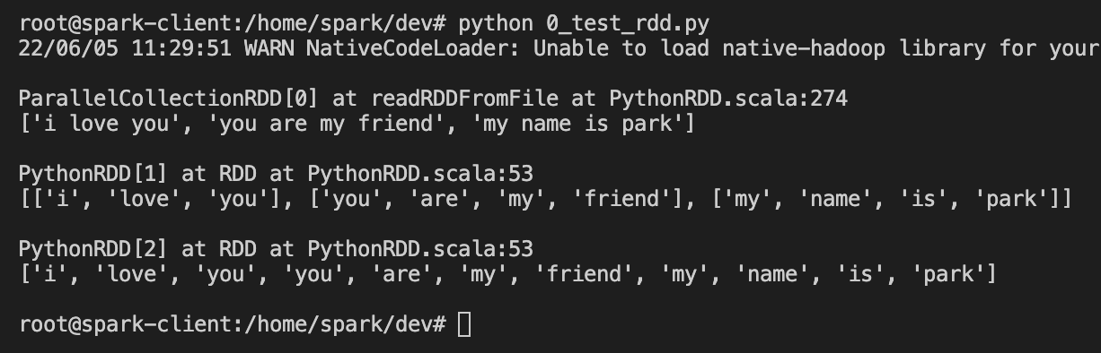 [Spark] pyspark RDD parallelize(), map(), flatMap() — 과거의 나를 위해