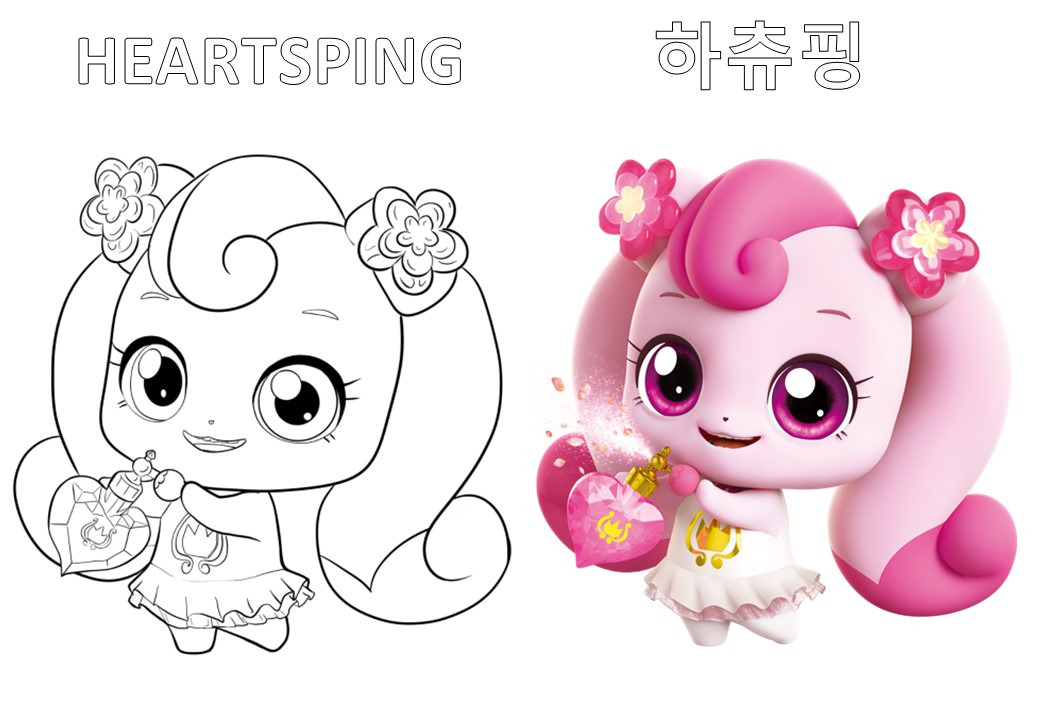 만화 캐치티니핑 하츄핑 정보 및 색칠 도안, 활약상, 파일