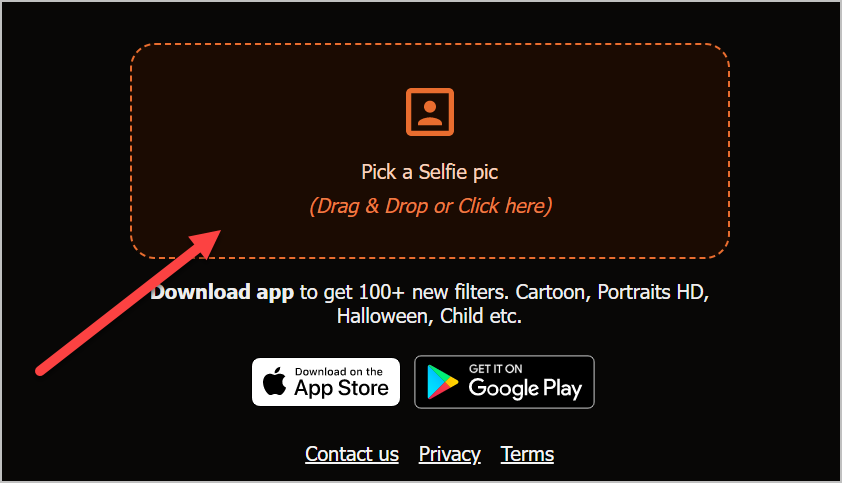 Portrait AI 초상화 그려주는 무료 AI 프로그램 사이트 3 셀카를 업로드 해주세요