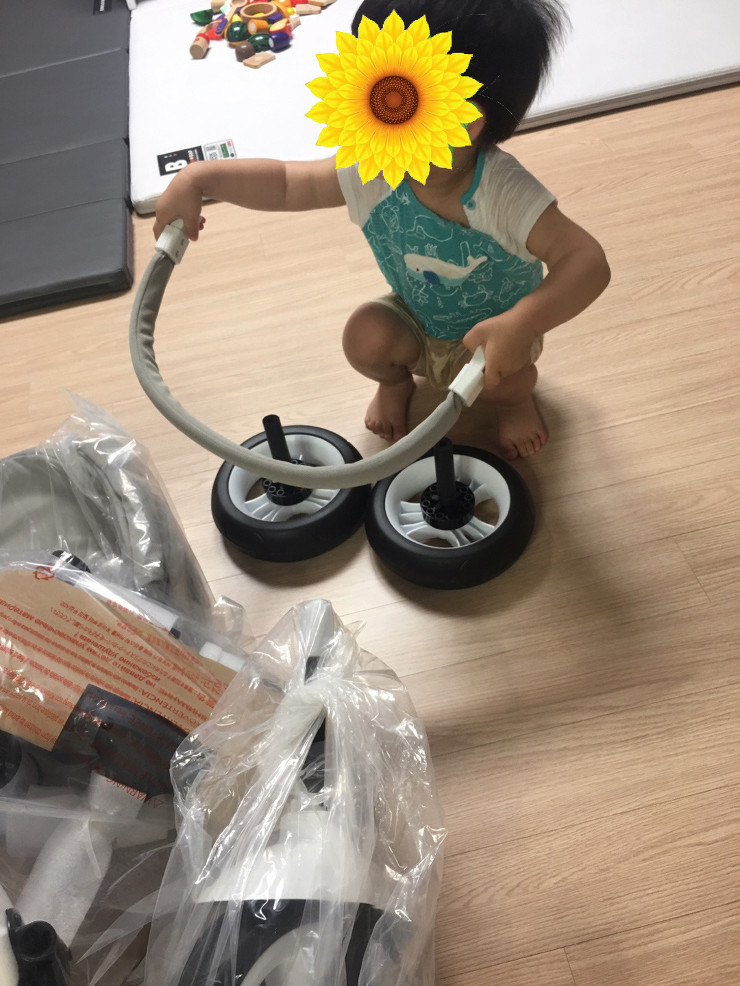 자전거 아이 뒤에