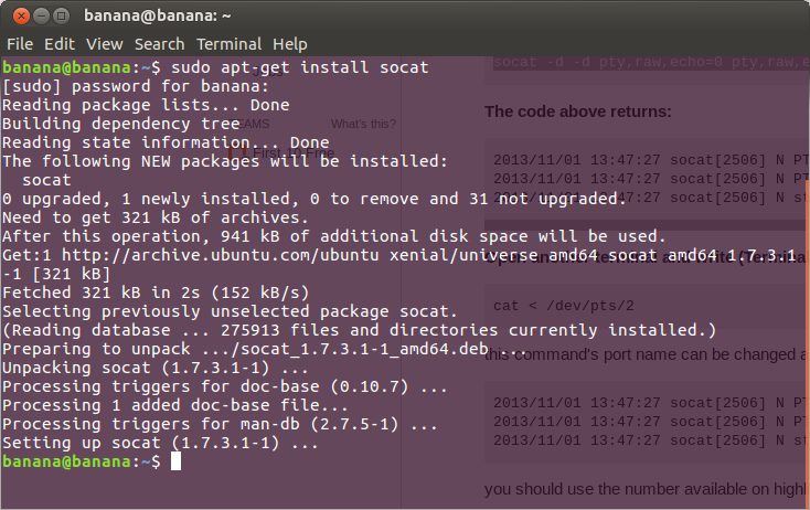 loopback serial port linux