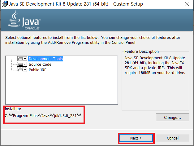 java se development kit 8u281