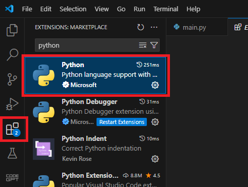 Visual Studio Code를 이용한 Python 실행 :: 코딩 푸는 남자