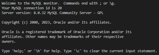 [MySQL] Terminal 실행