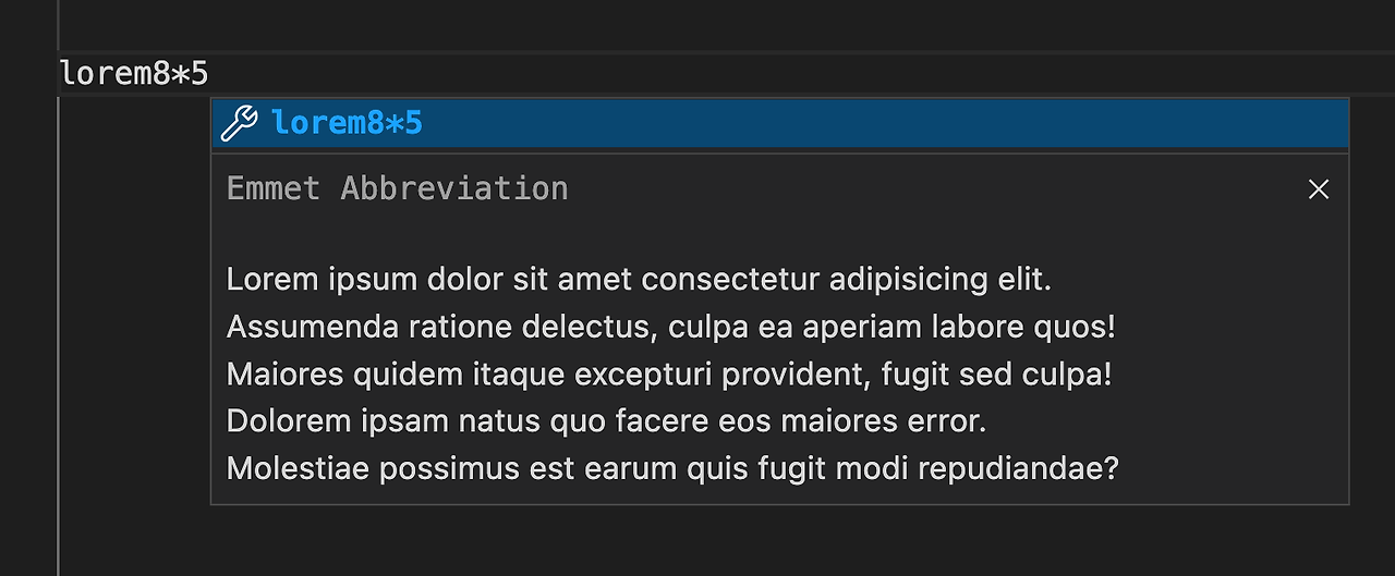 How To Generate Lorem Ipsum In Vs Code