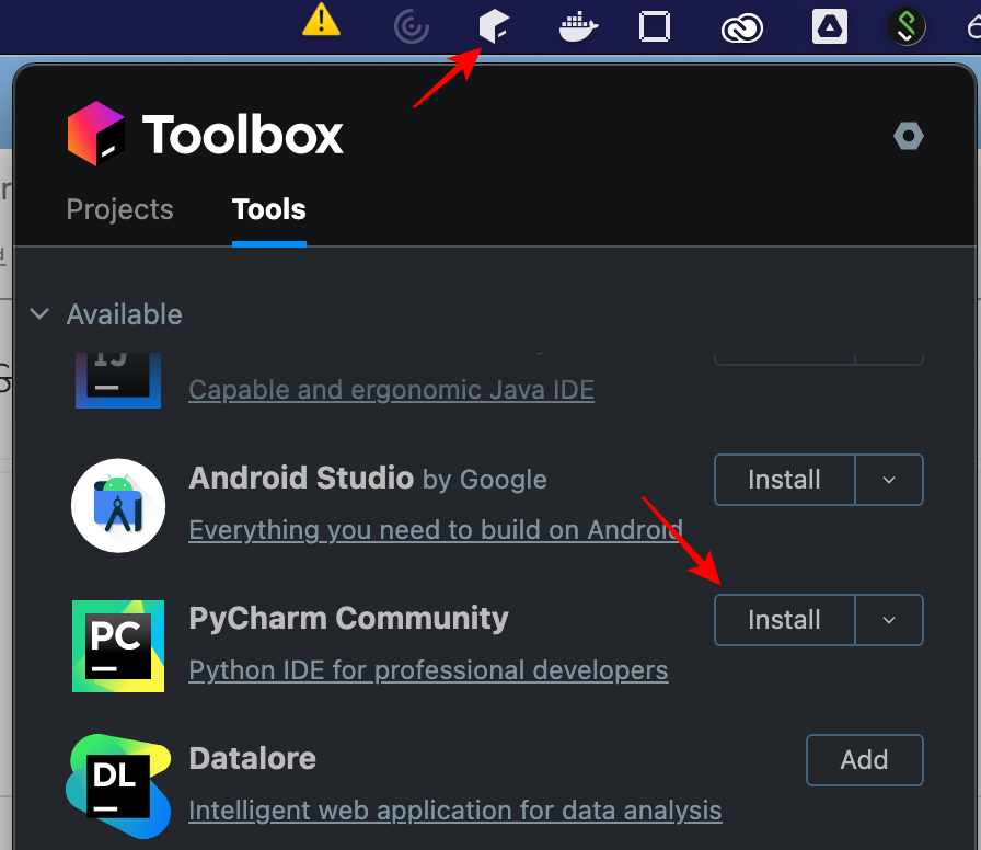 Python pycharm community edition 