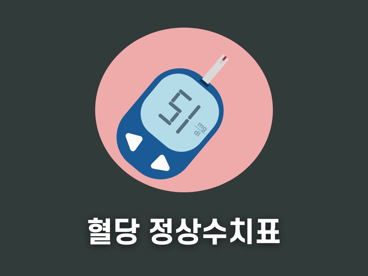 당뇨 전단계 관리방법, 혈당 정상수치표