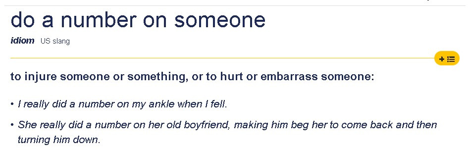 고급 영어회화 표현 #13 “do a number on someone”