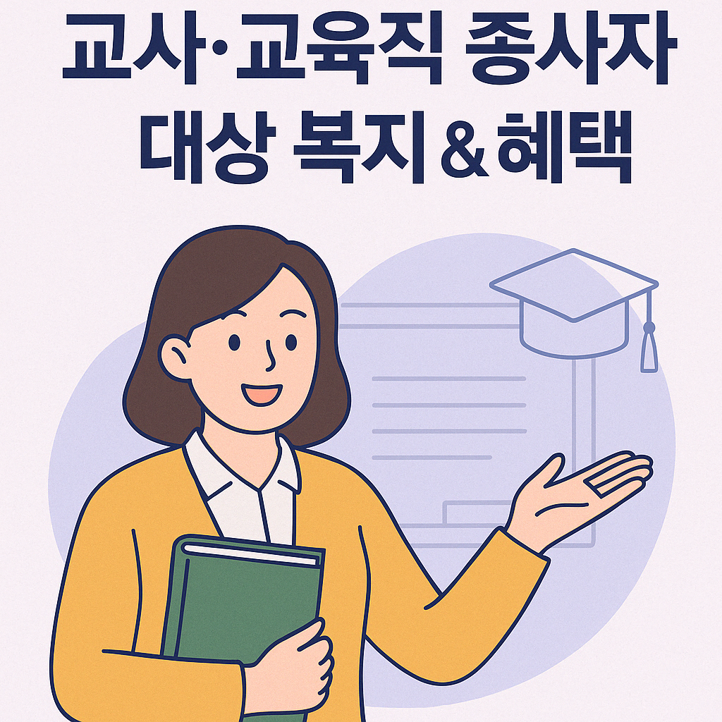 교사 및 교육직 종사자를 위한 복지 혜택 총정리 인포그래픽 썸네일