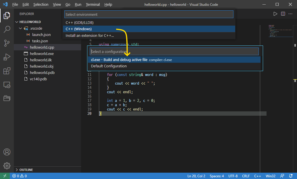 [Visual Studio Code] C++ 빌드/실행/디버깅하기