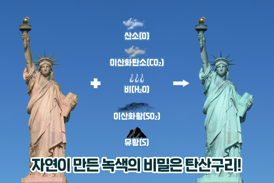 자유의 여신상은 왜 녹색이 되었을까?