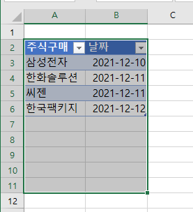 엑셀, 조건부 서식 | 셀에 값 입력하면 자동 테두리 만들기 2 ywAAAAAAQABAAACAUwAOw==