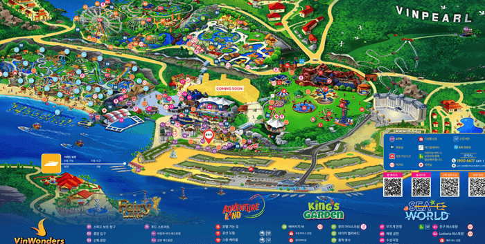 나트랑 빈원더스 지도