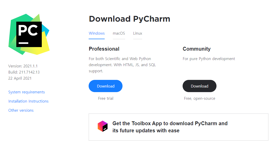 upgrade pycharm community to professional