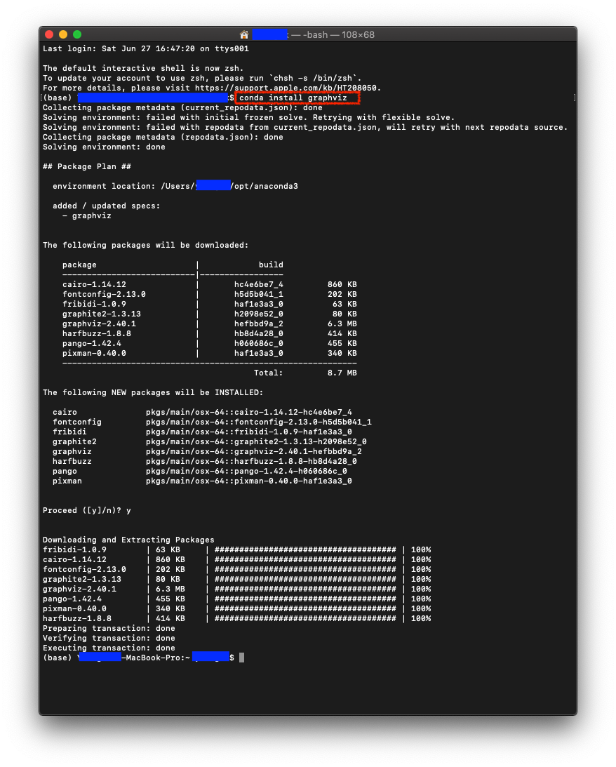 Удалить graphviz mac os