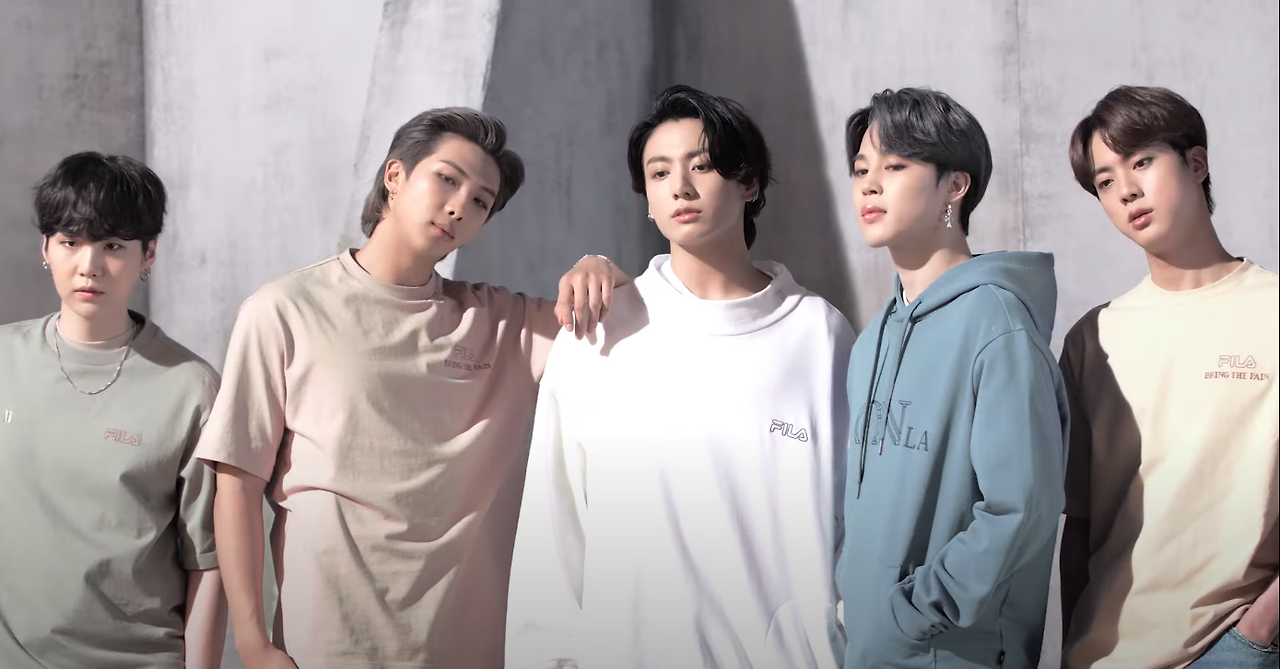 fila now on bts