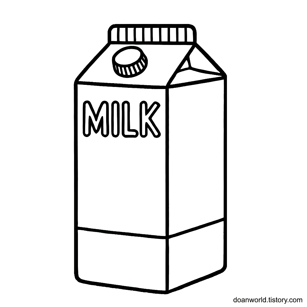 Milk Coloring Page / Benefits of Milk and the Importance of Milk ...