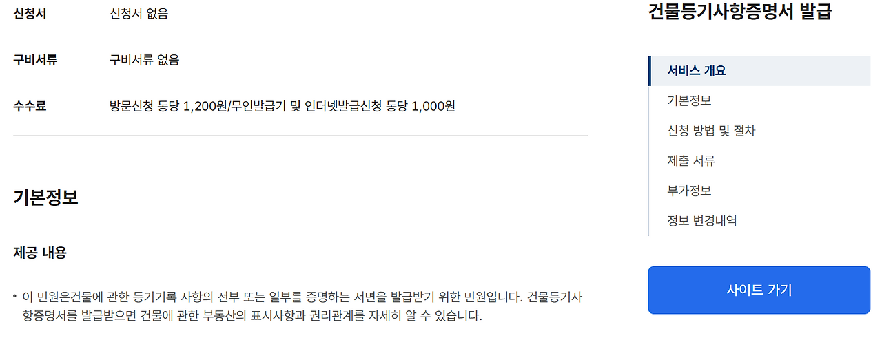민원24시 등기부등본 인터넷발급 (열람 700원, 발급 1,000원)
