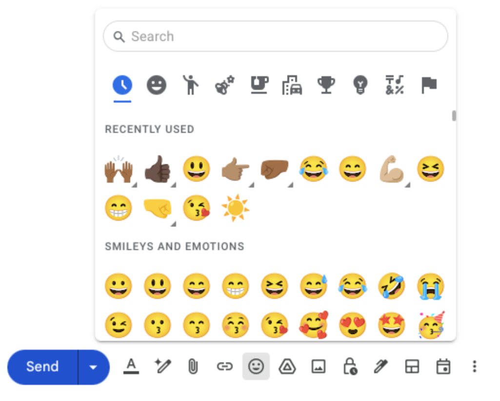 구글이 Gmail 웹 버전에서 새롭게 선보인 이모지 선택 화면 업데이트! 사용자 경험을 개선하고 다양한 이모지를 쉽게 찾을 수 있는 새로운 기능을 탐색해보세요. 이모지 사용의 중요성과 디지.. 1 구글 워크스페이스 업데이트 공식