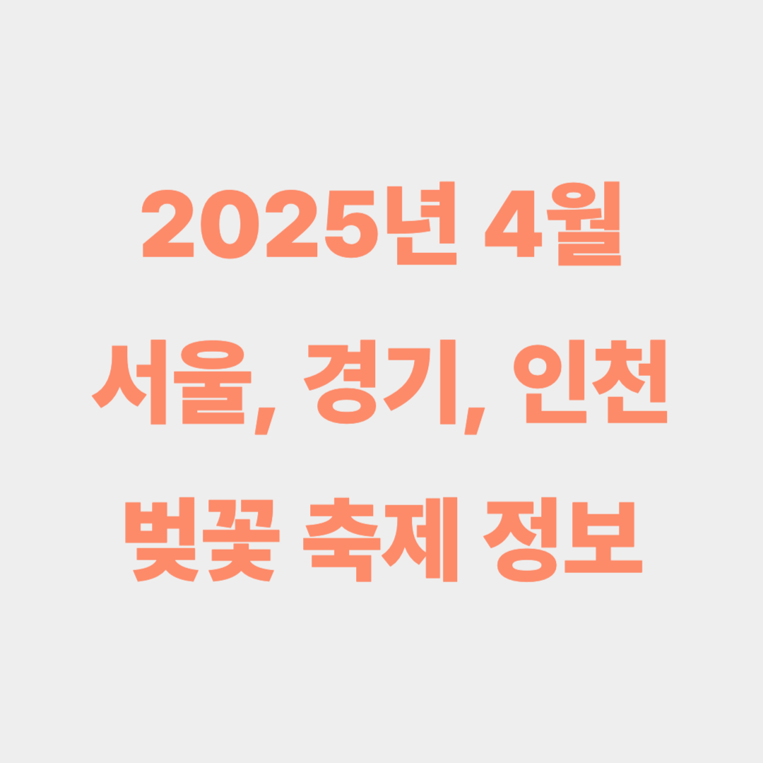 벚꽃행사