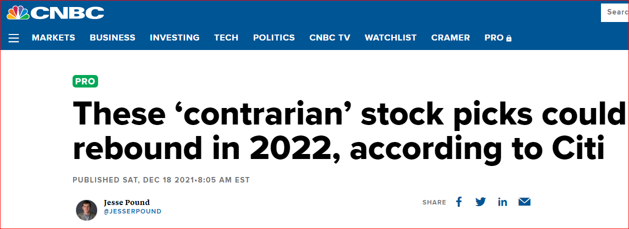 CITI의 2022년 역발상투자 전략 제언-2021년 하락주 TOP5에 투자(feat. CiTi's Contrarian Picks for 2022) 2 ywAAAAAAQABAAACAUwAOw==